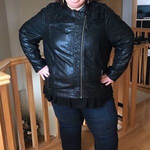 Torrid black leather jacket